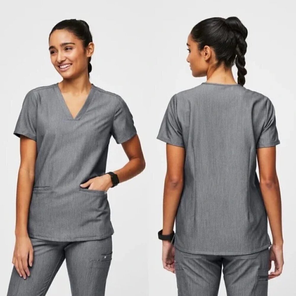 Figs Casma 3 Pocket Scrub Top Size Small NWT